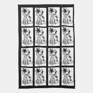 Linge De Cuisine Hula Girls Danseuse Palm Hawaiian Tropical Kitc