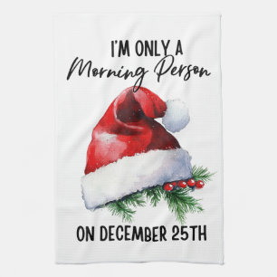 Linge De Cuisine Humour de chapeau de Père Noël