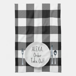 Linge De Cuisine Humour De Commande Alexa Sur Plaid
