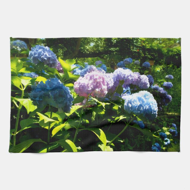 Linge De Cuisine Hydrangea Flower Garden Kitchen Towel (Horizontal)