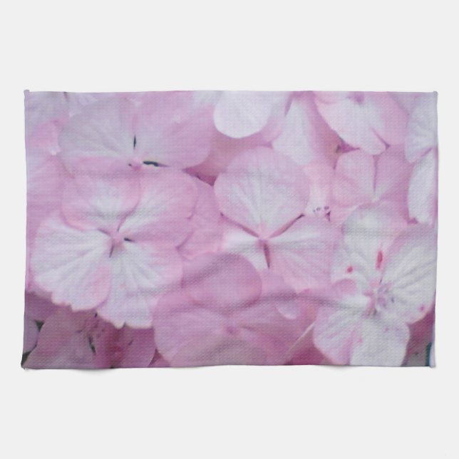Linge De Cuisine Hydrangea rose (Horizontal)