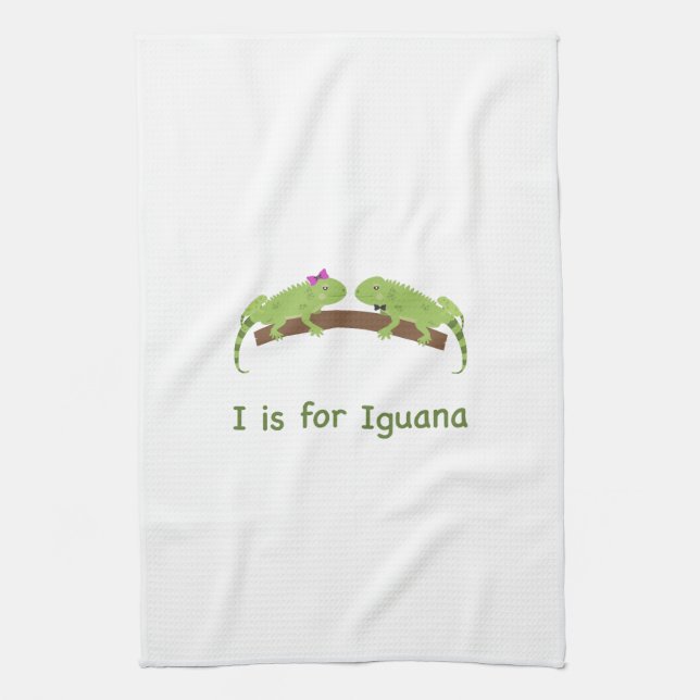 Linge De Cuisine I est pour iguane (Vertical)