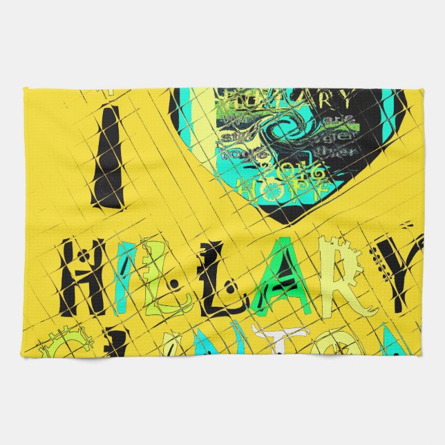 Linge De Cuisine I Heart Hillary Clinton : Graffiti Expression Art (Horizontal)