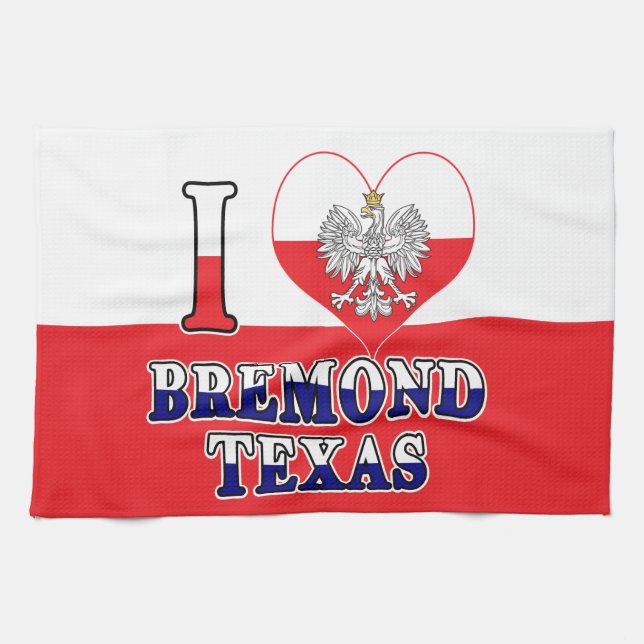 Linge De Cuisine I Heart Love Bremond Texas (Horizontal)