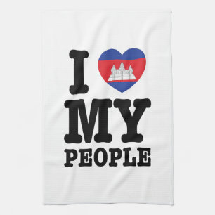 Linge De Cuisine I Heart (Love) My Khmer People