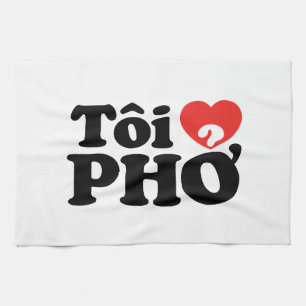 Linge De Cuisine I Heart (Love) Pho (Tôi PHỞ)