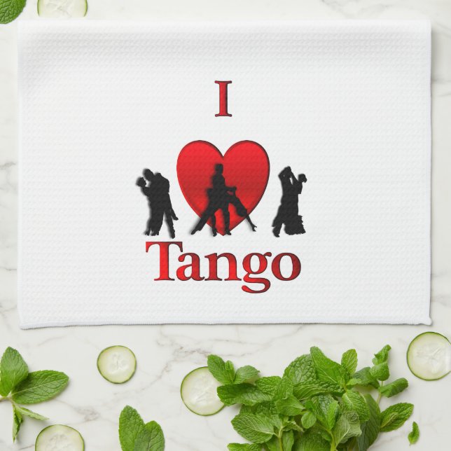 Linge De Cuisine I Heart Tango (Plié)
