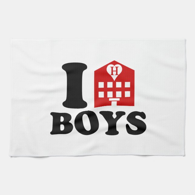 Linge De Cuisine I Love Hotel Boys (Horizontal)