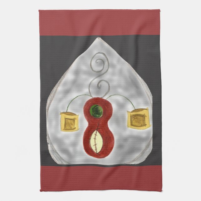 Linge De Cuisine I Love Music Instruments Abstraits Cuisine Serviet (Vertical)