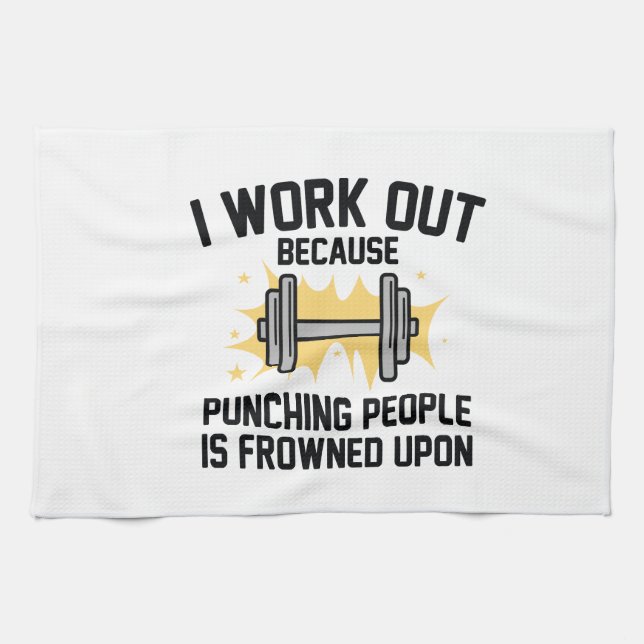 Linge De Cuisine I Work Out (Horizontal)