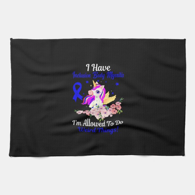 Linge De Cuisine IBM Awareness Funny Unicorn Friend Family Support  (Horizontal)