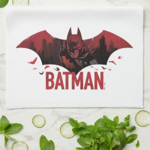 Linge De Cuisine Icône gotham de Batman Crimson