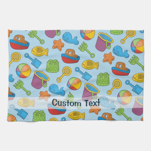 Linge De Cuisine Icônes de Jouets de Plage (Horizontal)