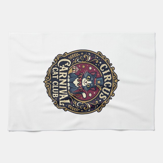Linge De Cuisine Idée cadeau pour papa de chat de carnaval du cirqu (Horizontal)