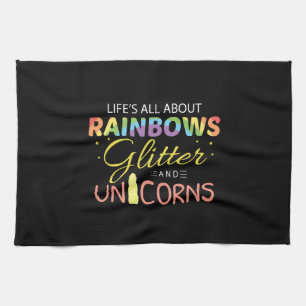 Linge De Cuisine Idée de cadeau pour amoureux de licorne Arc-en-cie