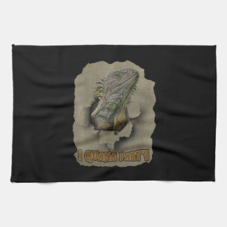 Linge De Cuisine Iguana Party, Drôle Je Veux Faire La Fête, Iguana 