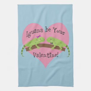 Linge De Cuisine Iguana soit ta Saint Valentin