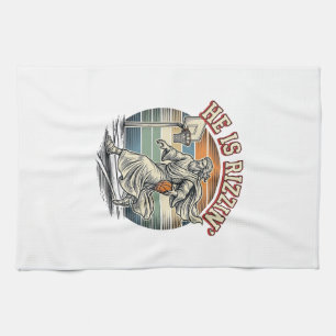 Linge De Cuisine Il est Rizzin Vintage Basketball Religious T-Shirt