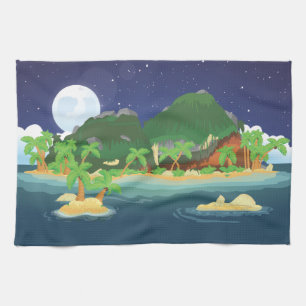 Linge De Cuisine Île au Trésor Tropical