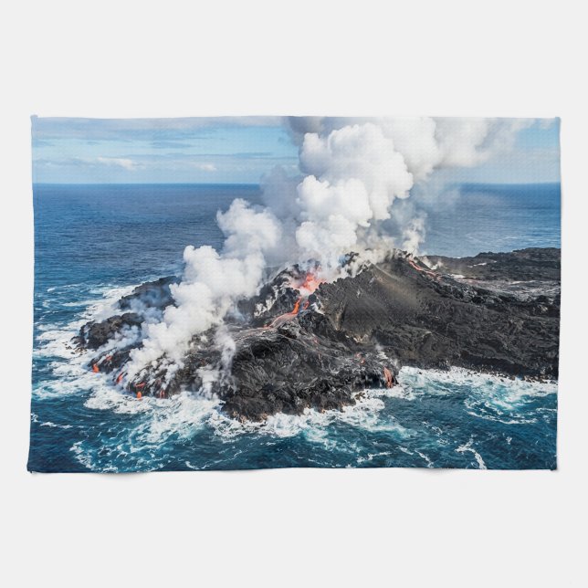 Linge De Cuisine Île volcanique (Horizontal)