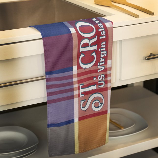 Linge De Cuisine Îles Vierges des États-Unis Sainte-Croix Îles Vier (US Virgin Islands St. Croix USVI Madras Kitchen Towel great for your kitchen or as a gift. )