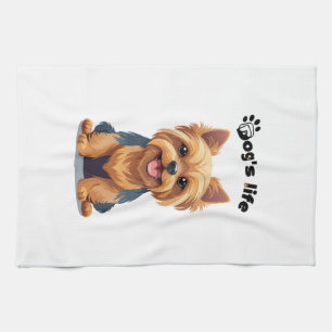 Linge De Cuisine Illustration amusante de Yorkshire Terrier de la v