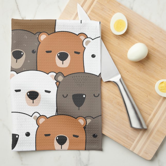 Linge De Cuisine Illustration d'animal (Quart Plié)