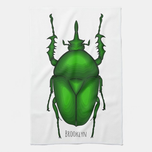 Linge De Cuisine Illustration de bug Mecynorhina torquata (Vertical)