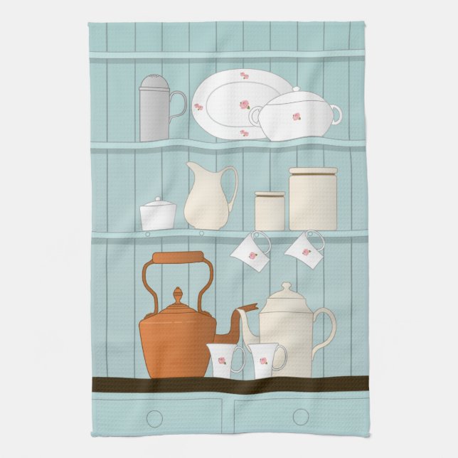 Linge De Cuisine Illustration de cuisine vintage (Vertical)