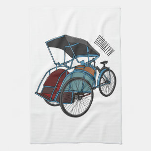 Linge De Cuisine Illustration de cyclo-pousse