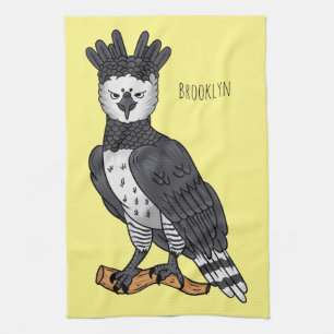 Linge De Cuisine Illustration de dessin animé d'aigle harpie