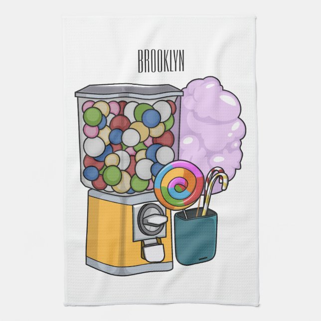 Linge De Cuisine Illustration de dessin de bonbon (Vertical)