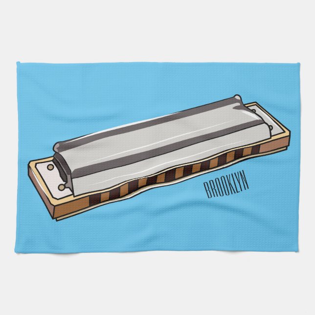 Linge De Cuisine Illustration de dessin d'Harmonica (Horizontal)