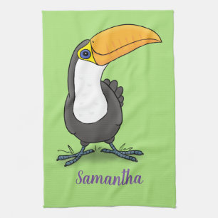Linge De Cuisine Illustration de dessin humoristique du toucan joye