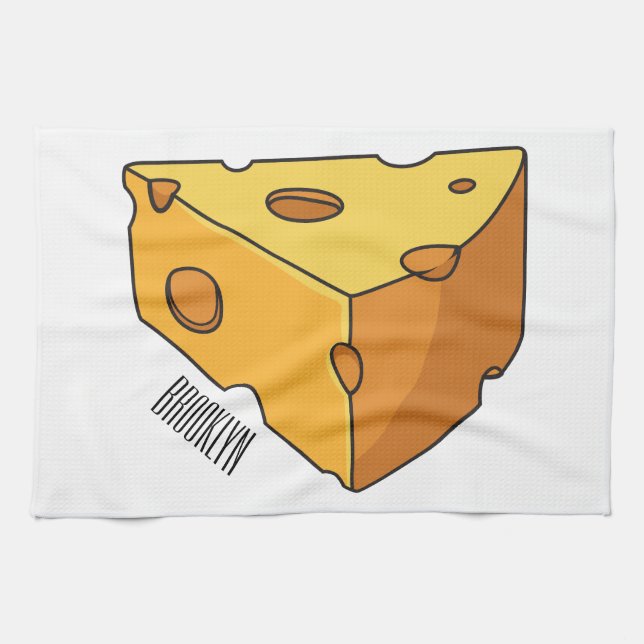 Linge De Cuisine Illustration de fromage (Horizontal)