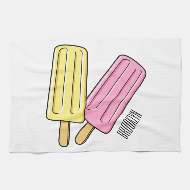 Linge De Cuisine Illustration de Ice pop (Horizontal)
