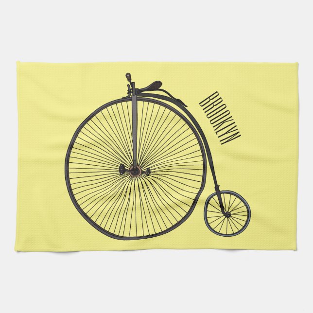 Linge De Cuisine Illustration de la bande dessinée de vélo à grande (Horizontal)