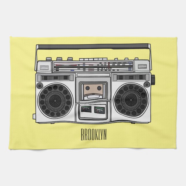 Linge De Cuisine Illustration de la bande dessinée radio (Horizontal)