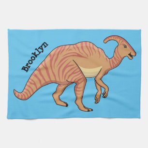 Linge De Cuisine Illustration de la caricature de dinosaure du para