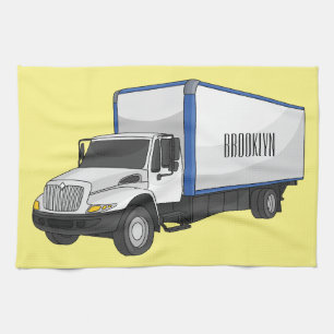 Linge De Cuisine Illustration de la caricature du camion-boîte