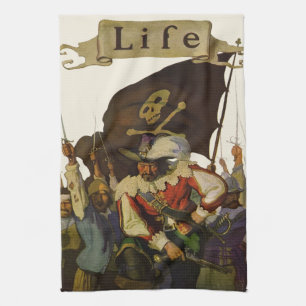 Linge De Cuisine Illustration de la vie vintage des pirates