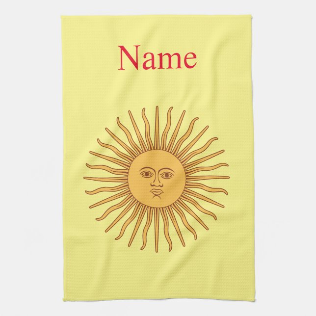 Linge De Cuisine Illustration de l'art face soleil Thunder_Cove (Vertical)