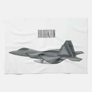 Linge De Cuisine Illustration de l'avion de chasse