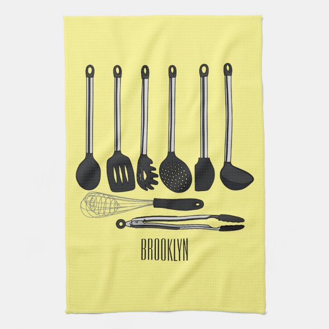 Linge De Cuisine Illustration de l'ustensile de cuisine (Vertical)