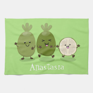 Linge De Cuisine Illustration de mignonne guava feijoa