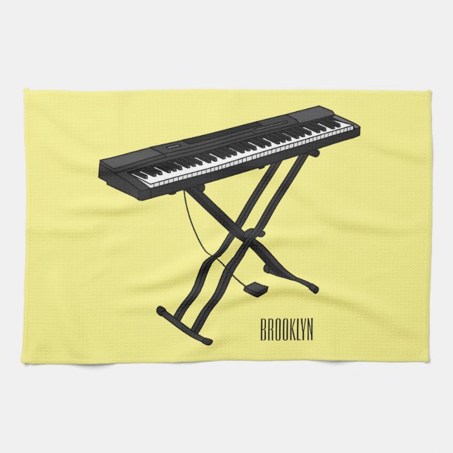 Linge De Cuisine Illustration de piano clavier (Horizontal)