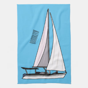 Linge De Cuisine Illustration de voilier