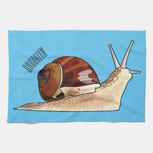 Linge De Cuisine Illustration d'escargot