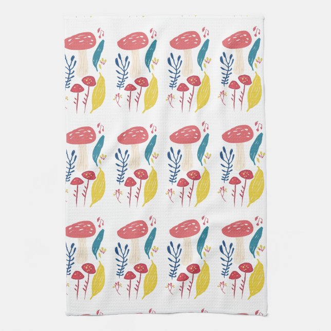 Linge De Cuisine Illustration du champignon mou (Vertical)
