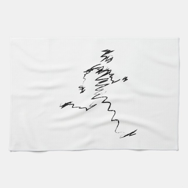 Linge De Cuisine Illustration du cool du coureur (Horizontal)